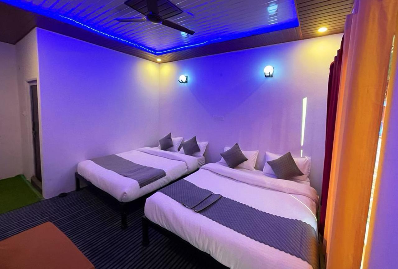 Well-furnished room at premium riverside resort in Rishikesh